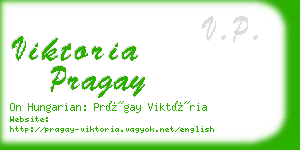 viktoria pragay business card